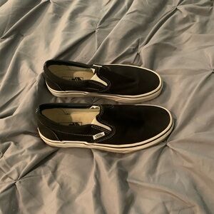Vans  Classic Black Slip-On Loafers
